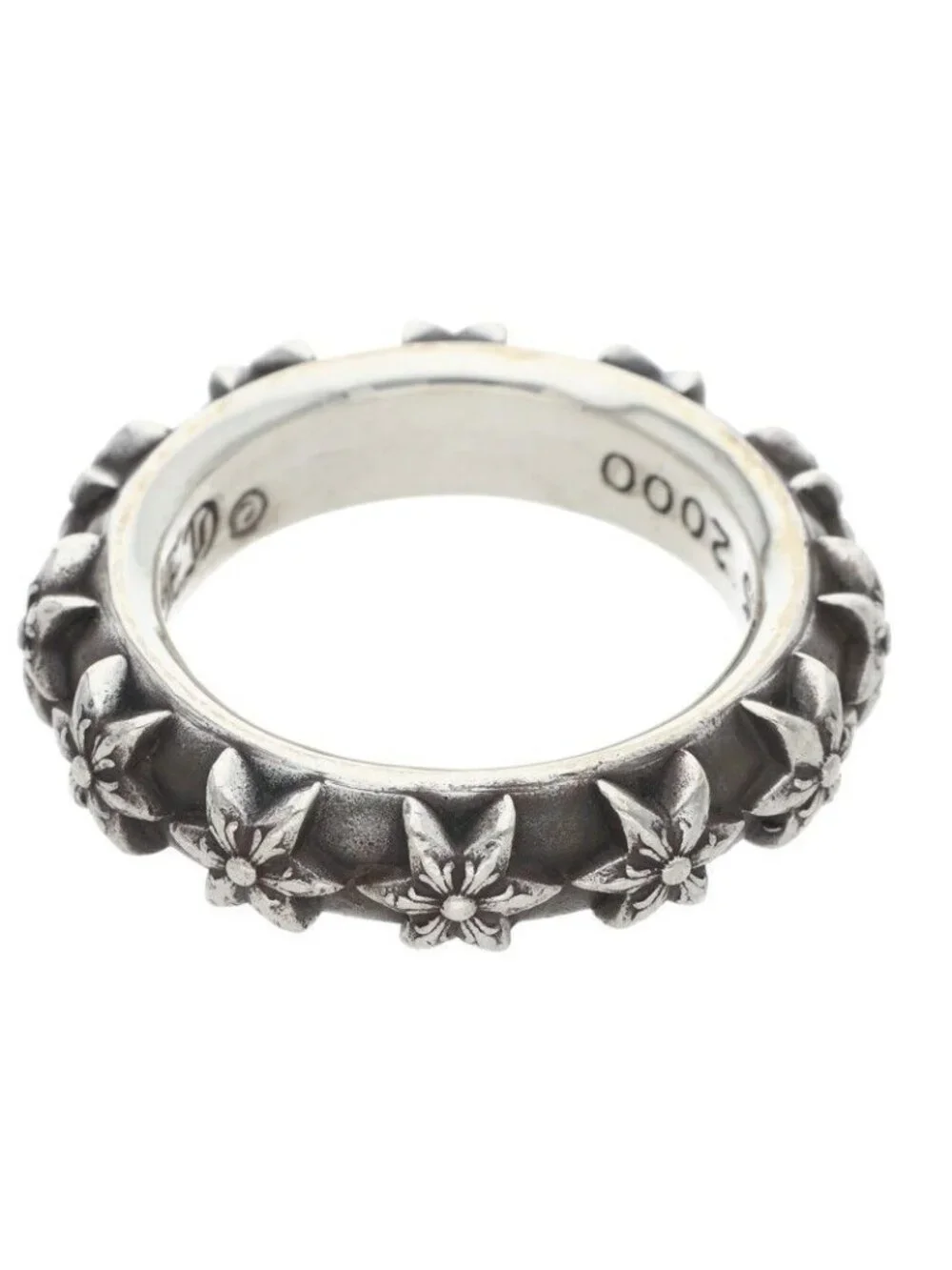 Chrome Hearts Star Band Silver Ring